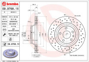 09.9768.1X Brzdový kotouč BEARING DISC LINE BREMBO
