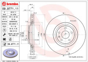 09.9771.11 Brzdový kotouč COATED DISC LINE BREMBO