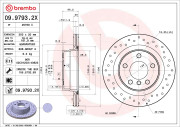 09.9793.2X Brzdový kotouč BEARING DISC LINE BREMBO