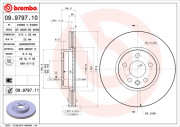 09.9797.10 Brzdový kotouč PRIME LINE BREMBO