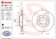 09.9817.10 Brzdový kotouč PRIME LINE BREMBO