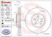 09.9921.11 Brzdový kotouč COATED DISC LINE BREMBO