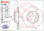 09.9924.11 Brzdový kotouč COATED DISC LINE BREMBO