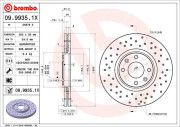 09.9935.1X Brzdový kotouč BREMBO XTRA LINE BREMBO