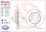 09.9996.10 Brzdový kotouč PRIME LINE BREMBO