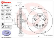 09.A063.11 Brzdový kotouč COATED DISC LINE BREMBO