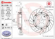 09.A190.13 Brzdový kotouč BREMBO XTRA LINE BREMBO