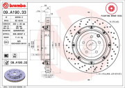 09.A190.33 Brzdový kotouč BREMBO XTRA LINE BREMBO