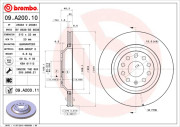 09.A200.10 Brzdový kotouč PRIME LINE BREMBO