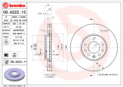 09.A222.10 Brzdový kotouč PRIME LINE BREMBO