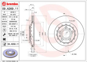 09.A269.11 Brzdový kotouč COATED DISC LINE BREMBO