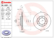 09.A291.10 Brzdový kotouč PRIME LINE BREMBO