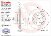 09.A407.10 Brzdový kotouč PRIME LINE BREMBO