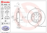 09.A422.10 Brzdový kotouč PRIME LINE BREMBO