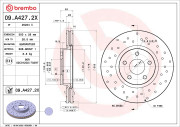 09.A427.2X Brzdový kotouč BEARING DISC LINE BREMBO