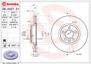 09.A427.31 Brzdový kotouč COATED DISC LINE BREMBO