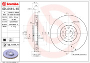 09.A444.40 Brzdový kotouč PRIME LINE BREMBO