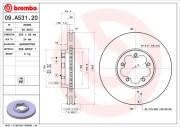 09.A531.20 Brzdový kotouč PRIME LINE BREMBO