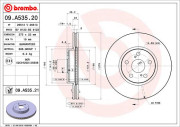 09.A535.20 Brzdový kotouč PRIME LINE BREMBO