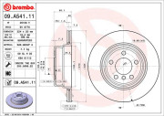 09.A541.11 Brzdový kotouč COATED DISC LINE BREMBO