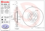 09.A558.10 Brzdový kotouč PRIME LINE BREMBO