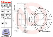09.A563.90 Brzdový kotouč PRIME LINE BREMBO