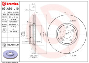 09.A601.10 Brzdový kotouč PRIME LINE BREMBO