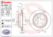 09.A604.10 Brzdový kotouč PRIME LINE BREMBO