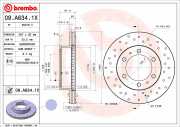 09.A634.1X Brzdový kotouč BEARING DISC LINE BREMBO