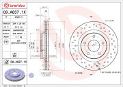 09.A637.1X Brzdový kotouč BEARING DISC LINE BREMBO