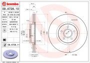 09.A728.10 Brzdový kotouč PRIME LINE BREMBO