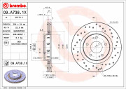 09.A738.1X Brzdový kotouč BEARING DISC LINE BREMBO