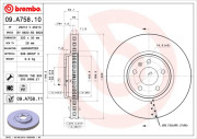 09.A758.10 Brzdový kotouč PRIME LINE BREMBO