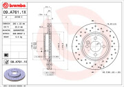 09.A761.1X Brzdový kotouč BEARING DISC LINE BREMBO