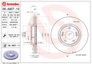 09.A807.10 Brzdový kotouč PRIME LINE BREMBO