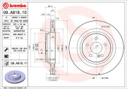 09.A818.10 Brzdový kotouč PRIME LINE BREMBO