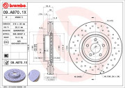 09.A870.1X Brzdový kotouč BEARING DISC LINE BREMBO