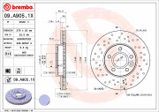 09.A905.1X Brzdový kotouč BEARING DISC LINE BREMBO