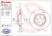 09.A914.11 Brzdový kotouč COATED DISC LINE BREMBO