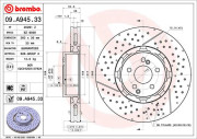 09.A945.33 Brzdový kotouč CO-CAST DISCS LINE BREMBO