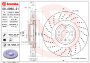 09.A960.21 Brzdový kotouč COATED DISC LINE BREMBO