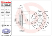 09.A968.2X Brzdový kotouč BEARING DISC LINE BREMBO