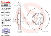 09.B025.10 Brzdový kotouč PRIME LINE BREMBO