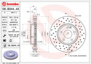 09.B344.4X Brzdový kotouč BEARING DISC LINE BREMBO