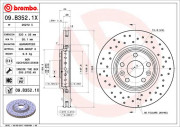 09.B352.1X Brzdový kotouč BEARING DISC LINE BREMBO