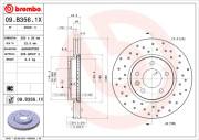 09.B356.1X Brzdový kotouč BEARING DISC LINE BREMBO