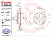 09.B356.20 Brzdový kotouč PRIME LINE BREMBO