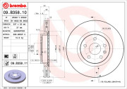 09.B358.10 Brzdový kotouč PRIME LINE BREMBO