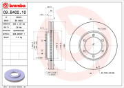 09.B402.10 Brzdový kotouč PRIME LINE BREMBO