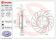 09.B436.51 Brzdový kotouč COATED DISC LINE BREMBO